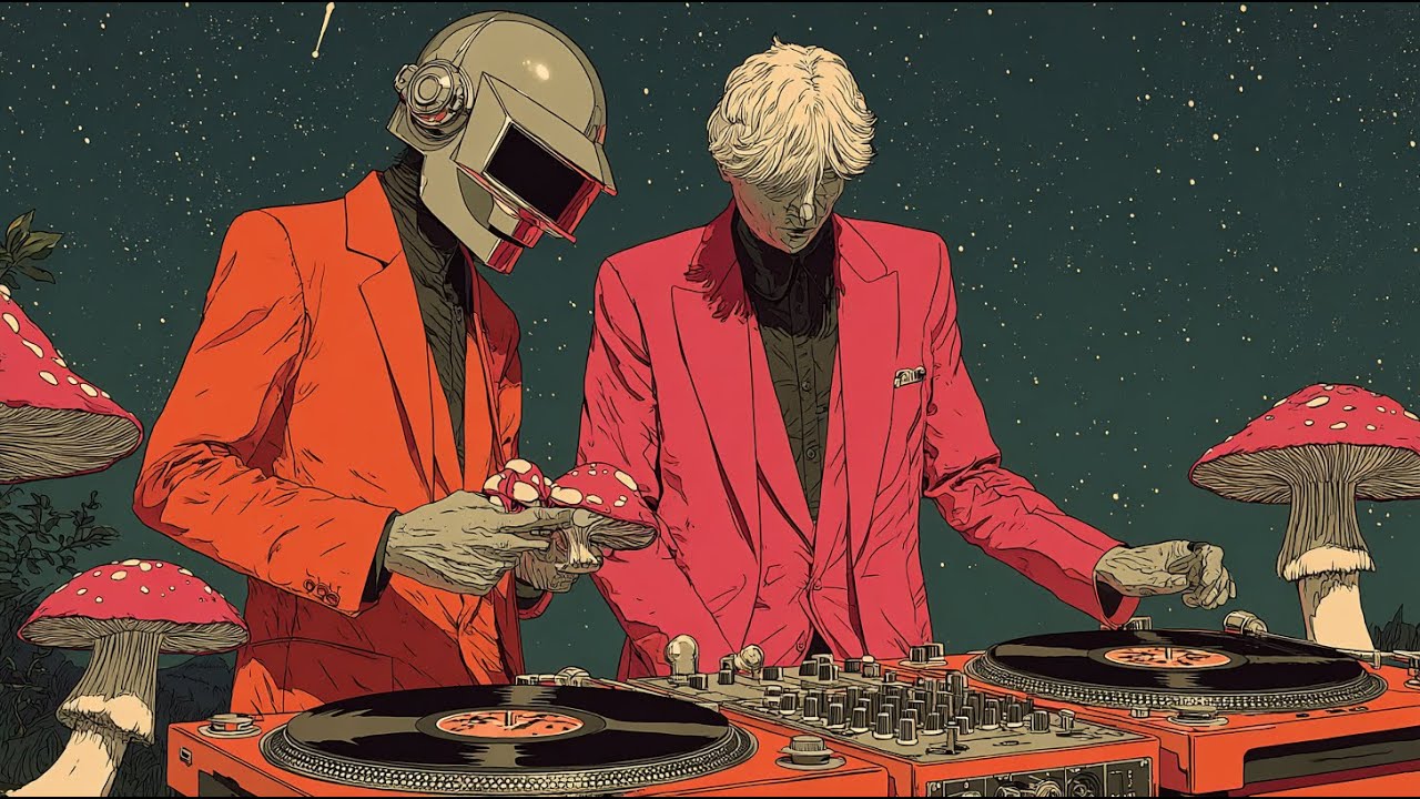 🎧 Daft Punk Cosmic Funk Ritual 🌌 | Trippy Synthwave & Funk Beats for Cosmic Nights