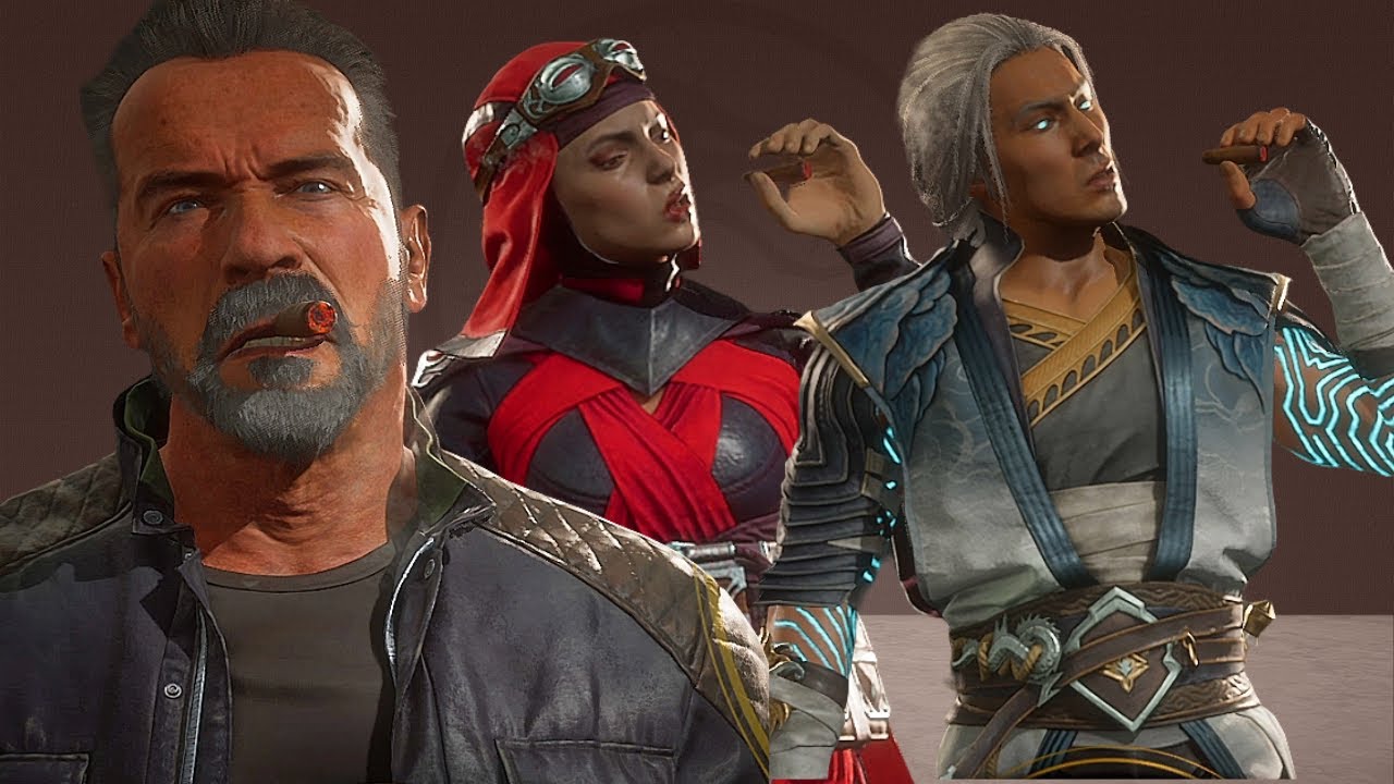 MK11 All Characters Smoking Jax's Cigar