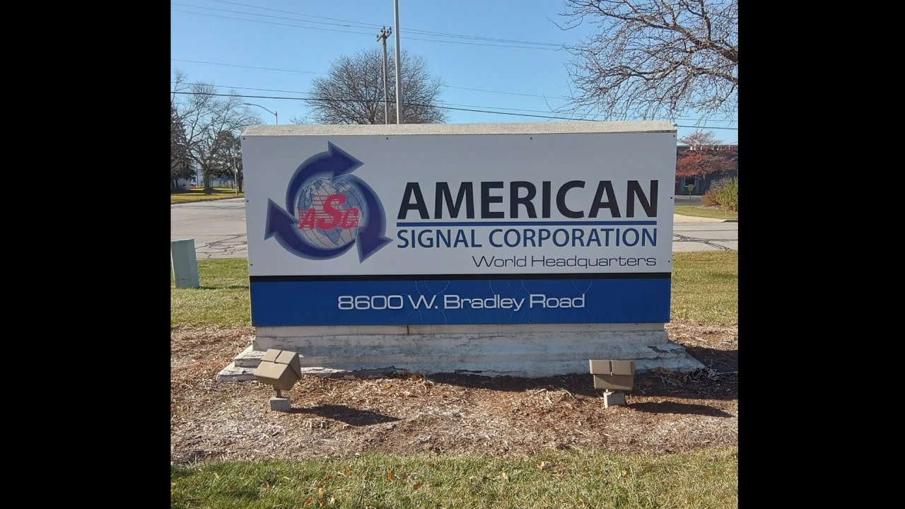 Milwaukee WI ASC/AMERICAN SIGNAL CORPORATION Storage unit Sirens tour