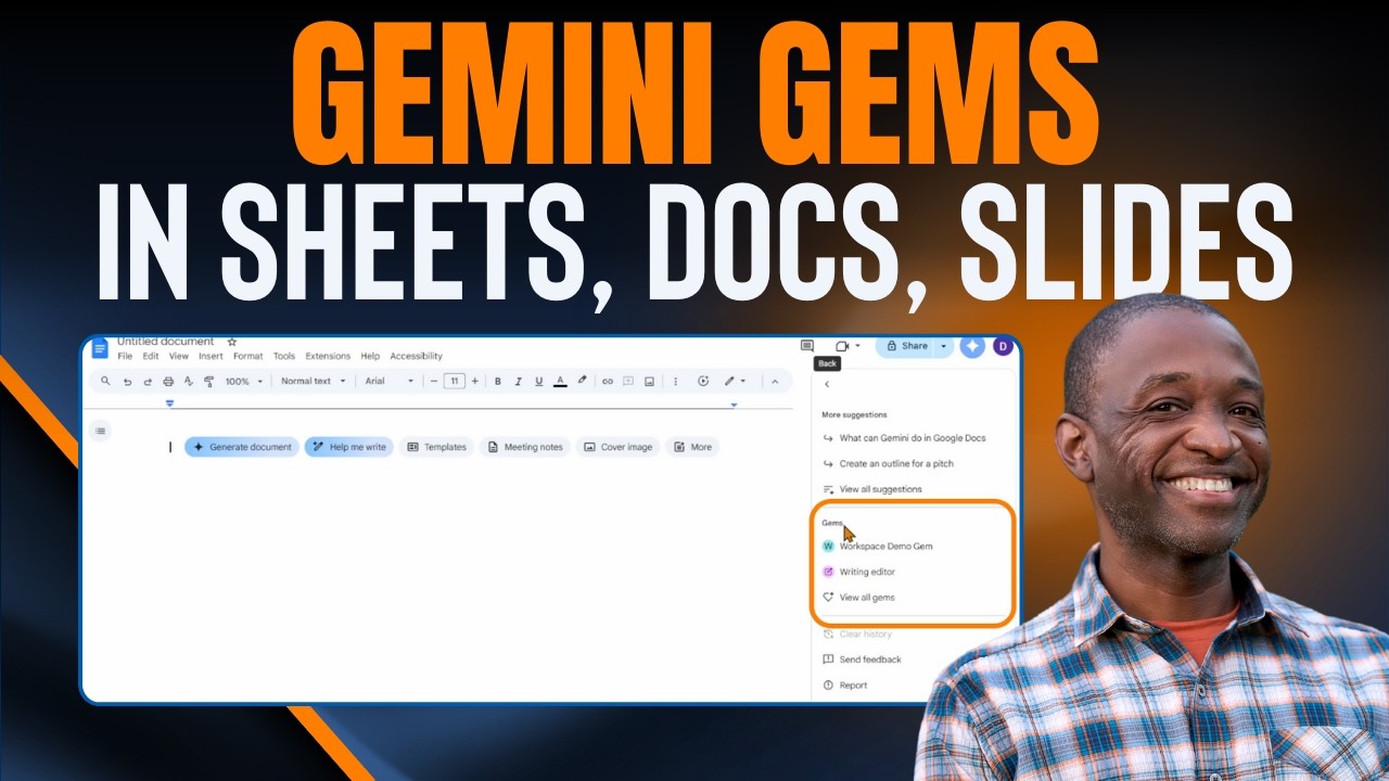 Use Gemini Gems in Docs, Sheets, and Slides
