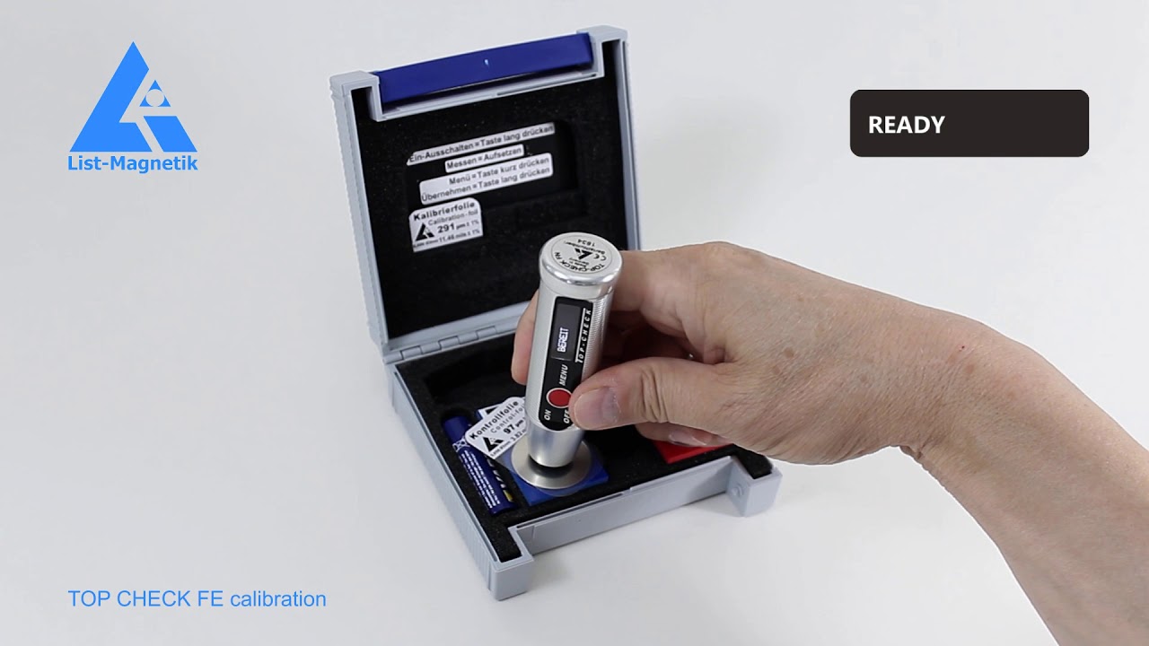 List Magnetik Coating Thickness Gauge TOP-CHECK Calibration