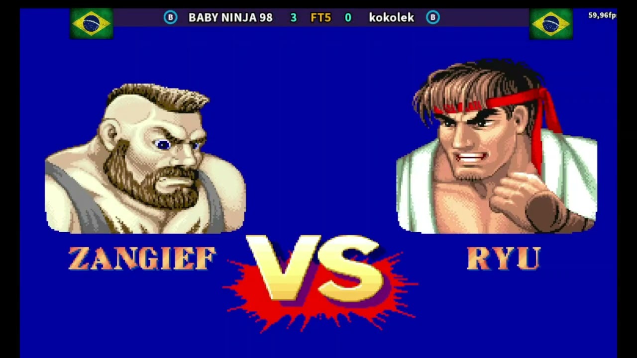 Street Fighter II' - Champion Edition -  BABY NINJA 98 VS KOKOLEK