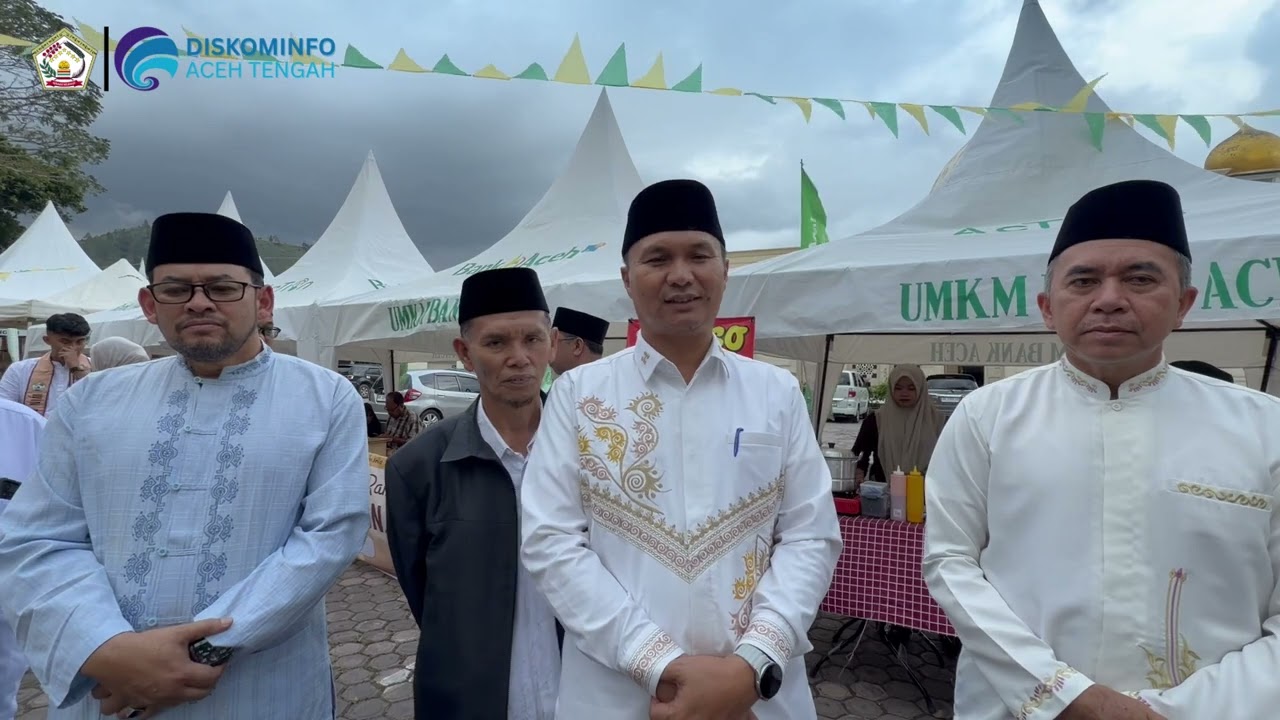 Sekda Aceh Tengah resmi membuka kegiatan Ramadhan Fair yang dipusatkan di Halaman Masjid Ruhama