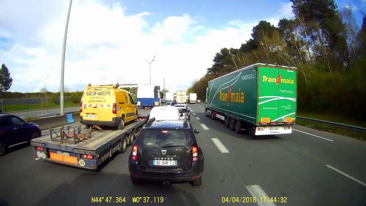 Adelantado a Primafrio. Accidente + el tráfico de Francia. #2