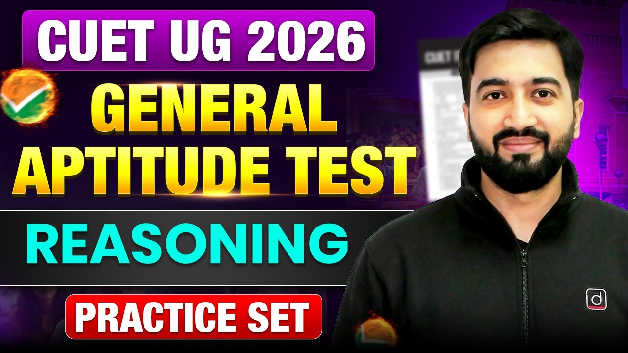 CUET 2026 GAT | Reasoning Practice Set | Important Questions