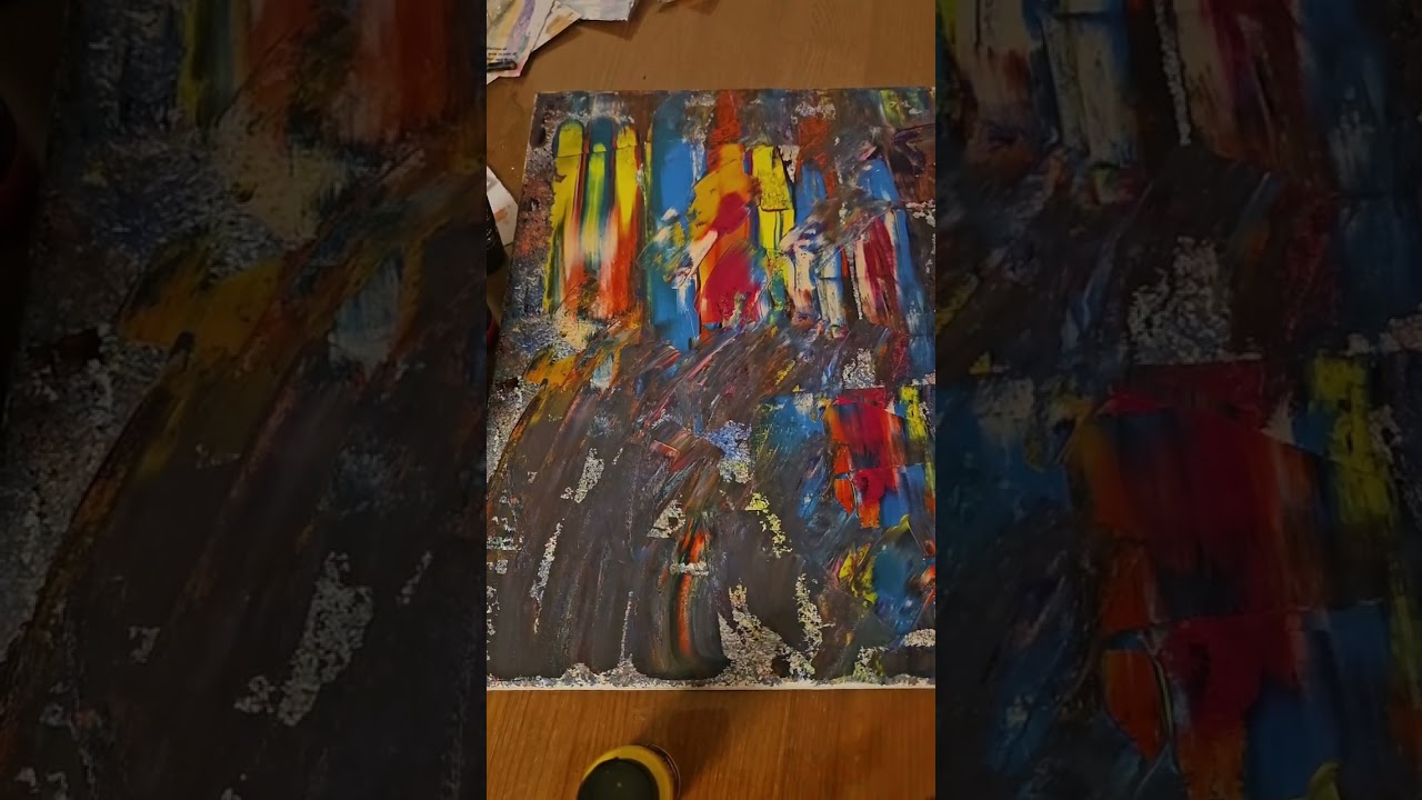 Abstract art abstract flowers quick and easy art