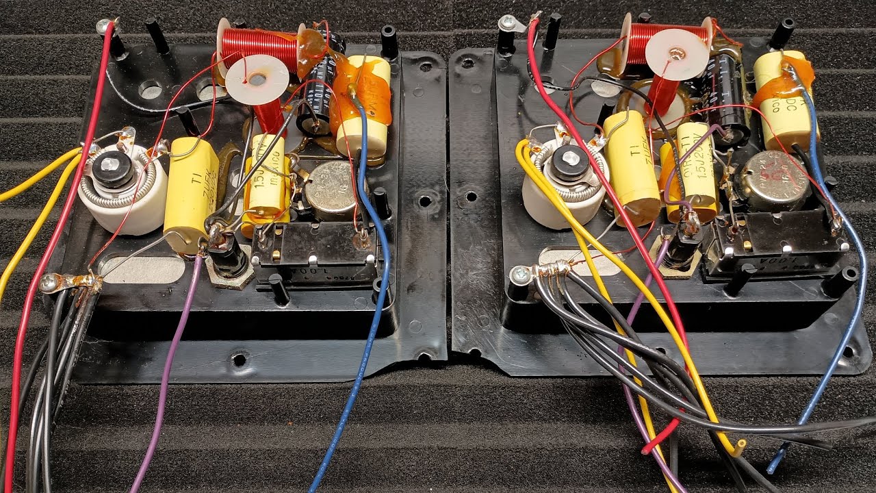 Cerwin Vega pd-9 crossover Restorations by 99% Audio, test video. (client will repair the plates)