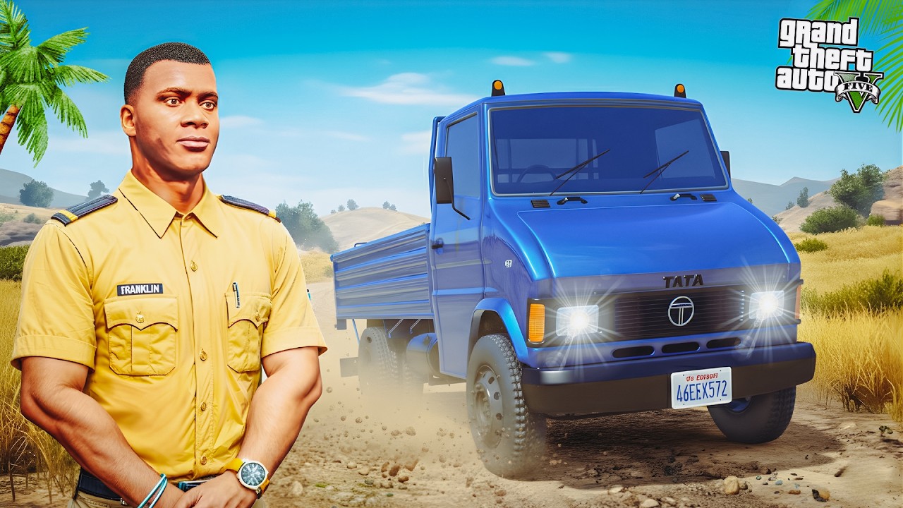 GTA 5: Franklin Found A Missing Tata 407 Lorry In Gta 5
