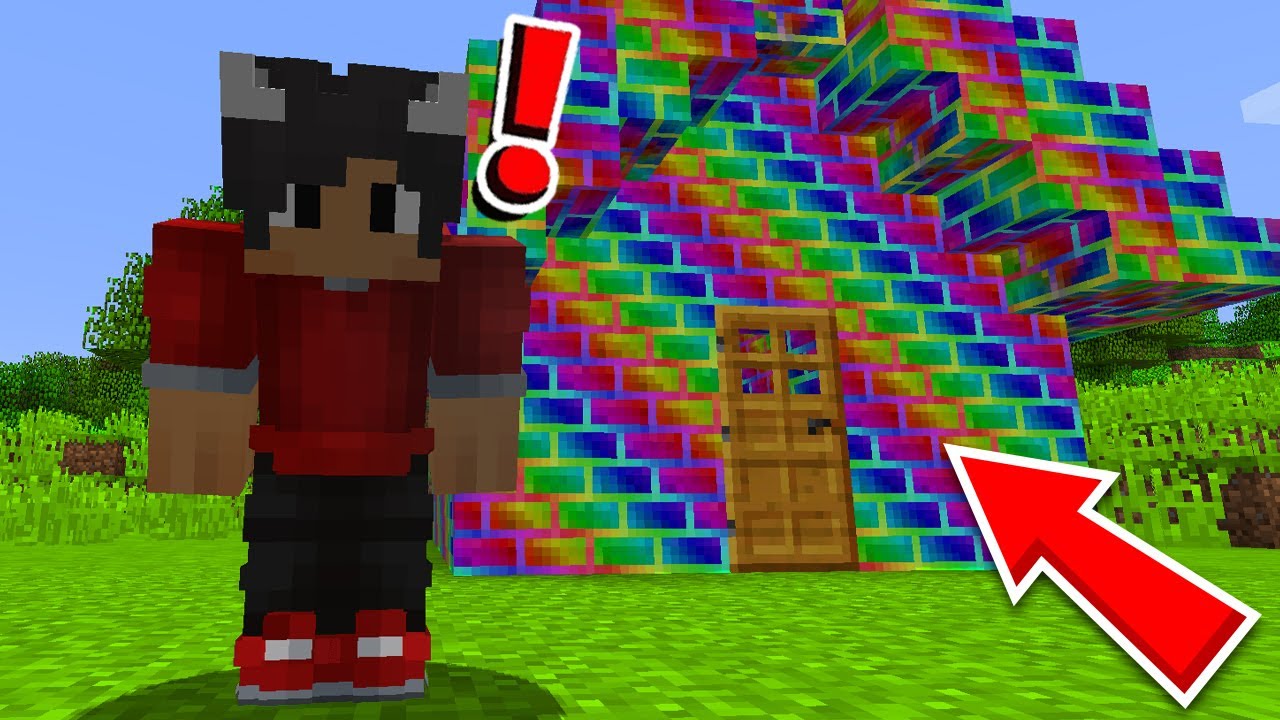 Finder Et REGNBUE HUS I Minecraft!