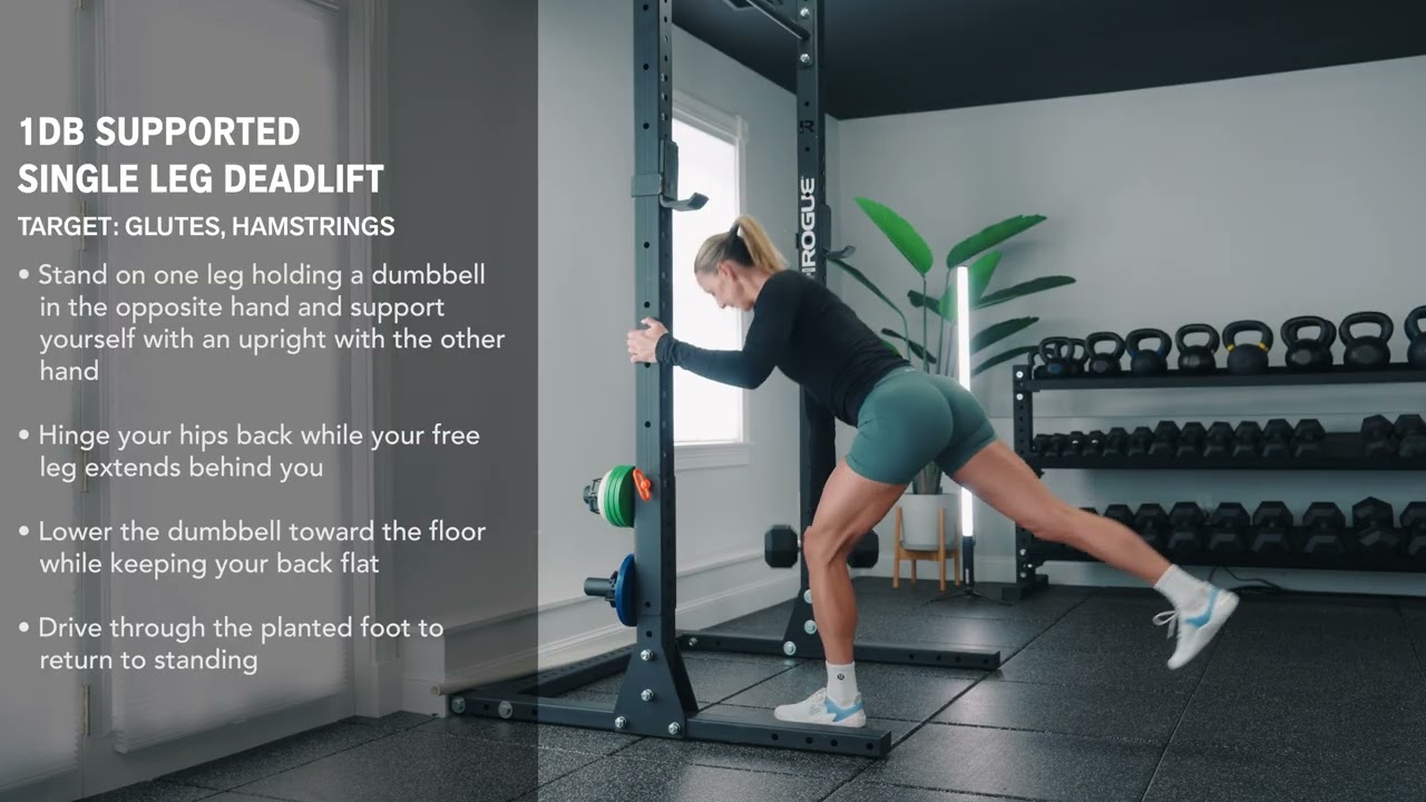 1DB Supported Single Leg Deadlift