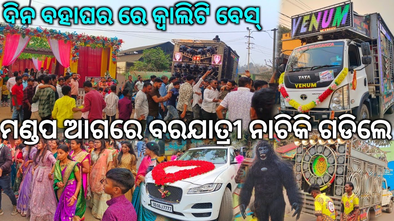 ଦିନ ବାହାଘର ରେ କ୍ୱାଲିଟି ବେସ୍ || Venum Professional Dj Day Marriage Program At Talcher || The Dj Zone