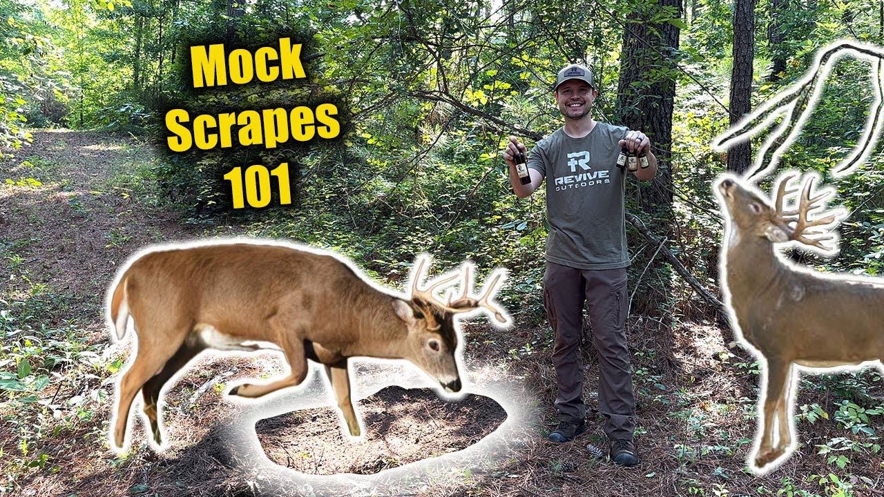 BEST MOCK SCRAPE SETUP | Step by Step Guide to Mock Scrapes & Licking Branches using Native Scents