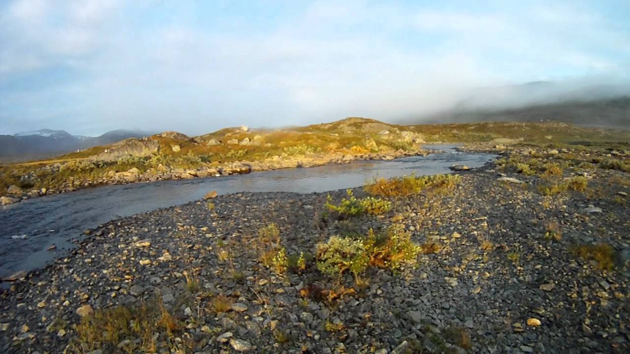 Sunrise panning, hiking from Katterjokk to Narvik