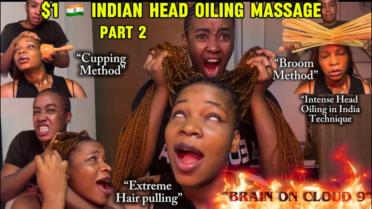 ASMR $1 INDIAN 🇮🇳 POPULAR STREET OILING HEAD MASSAGE FOR ULTIMATE HEALING & RELIEF 😮‍💨 PART 2