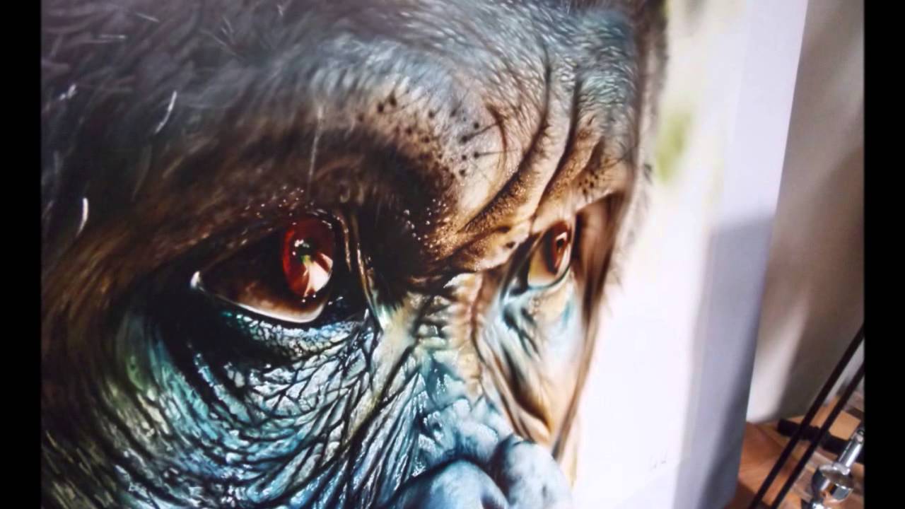 Airbrushing wildlife