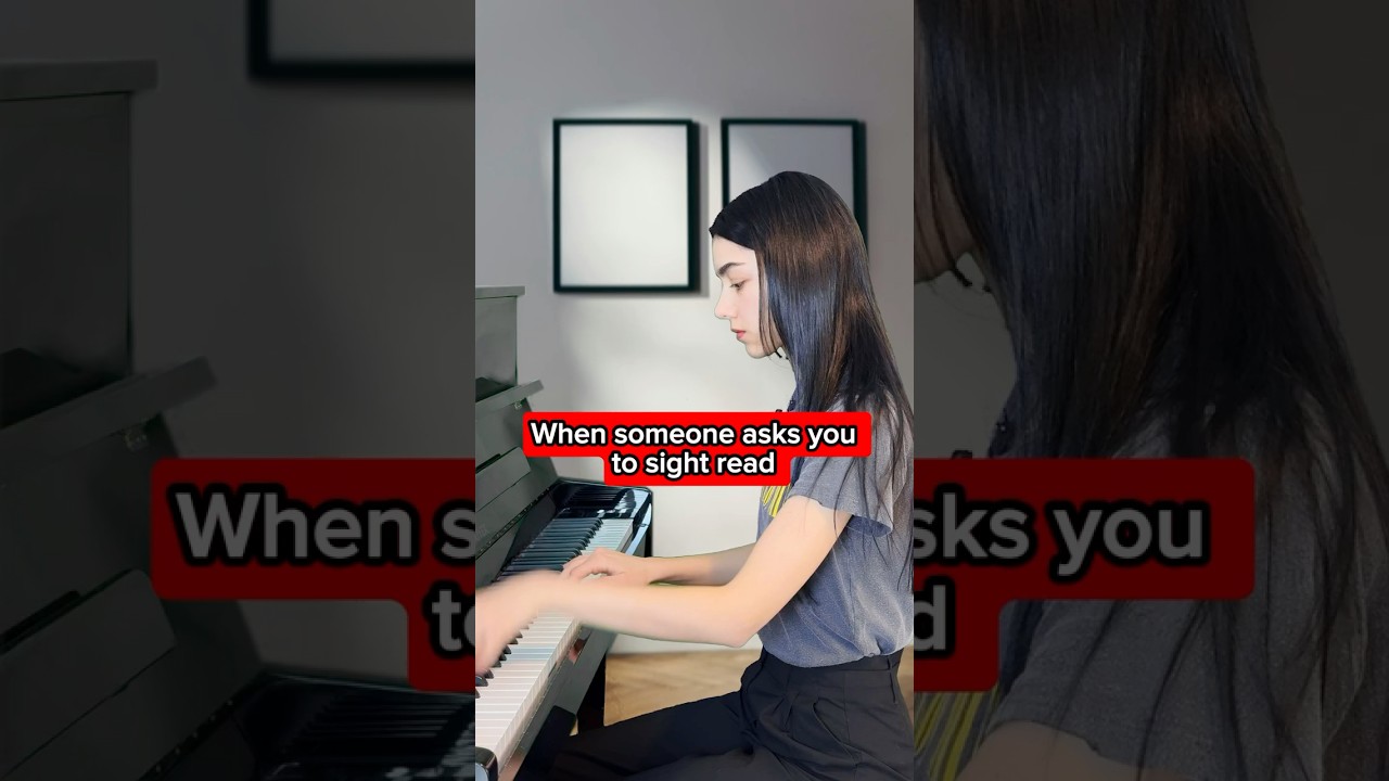 When someone asks you to sight read #musician #piano #shorts #comedy #skits