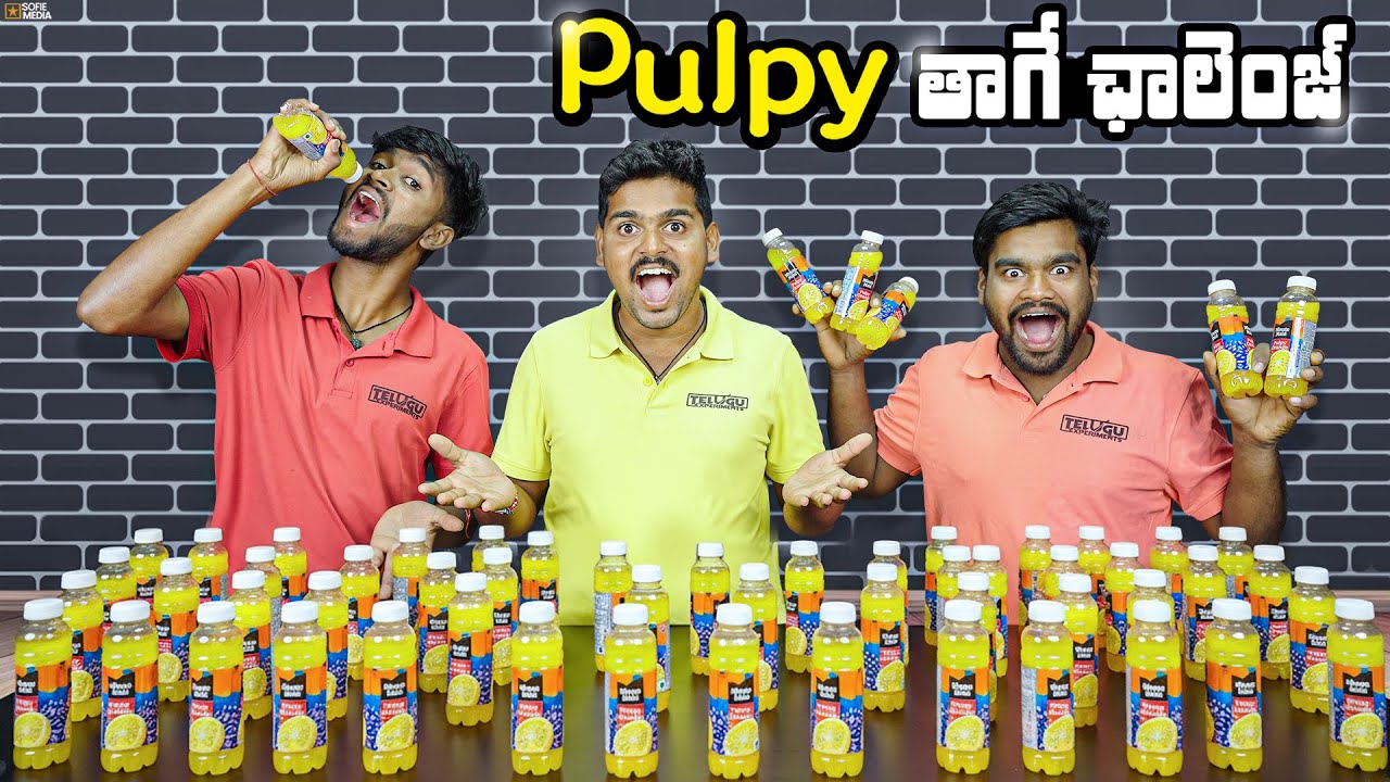 Ultimate Pulpy Orange Drinking Challenge With Punishment 🔥🔥 Telugu Experiments