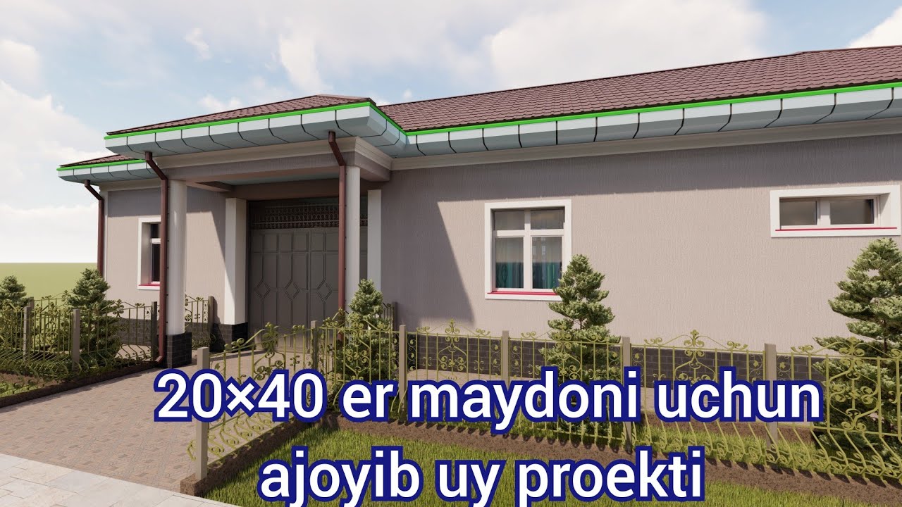 8 sotihli er maydoni uchun ajoyib uy proekti #zamonaviyuylar #uylar #shlakablok