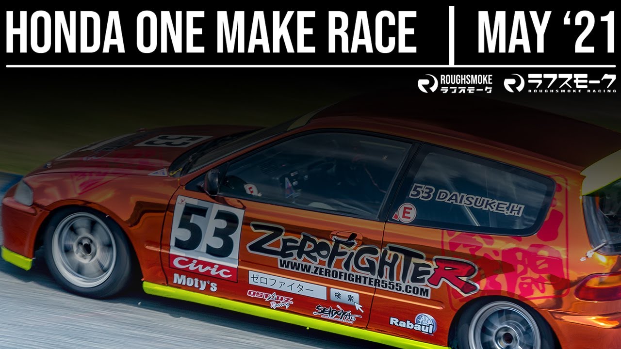 ホンダVTECワンメイクレース HONDA ONE MAKE RACE / Race Highlight / Raw footage Roughsmoke セントラルサーキット