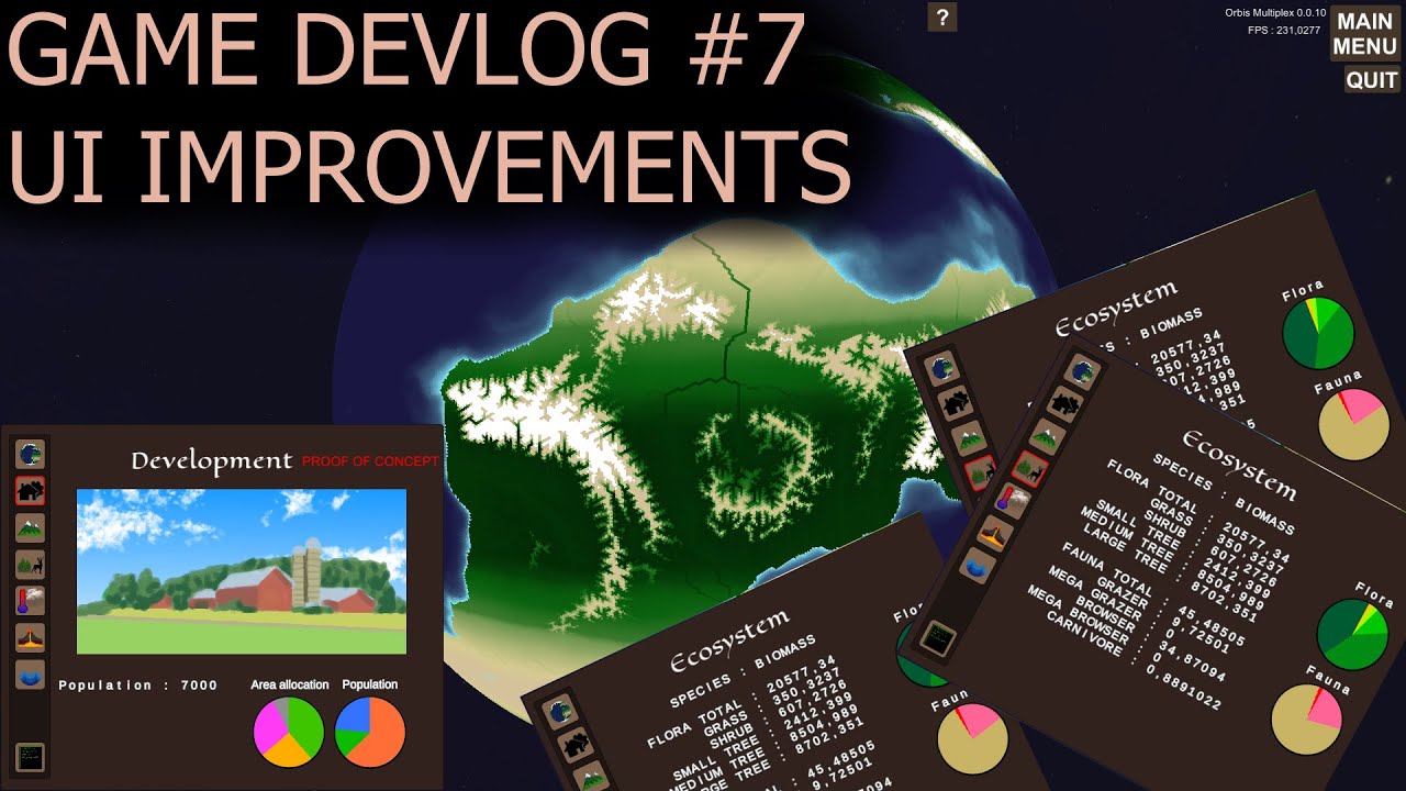 UI improvements : Devlog #7