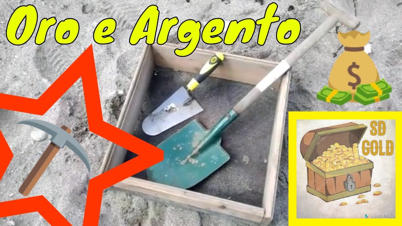 Trovare oro e argento in spiaggia con un setaccio