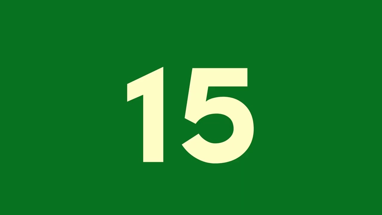 (Oh I forgot) Artistic numbers 1 - 20 (No transition)