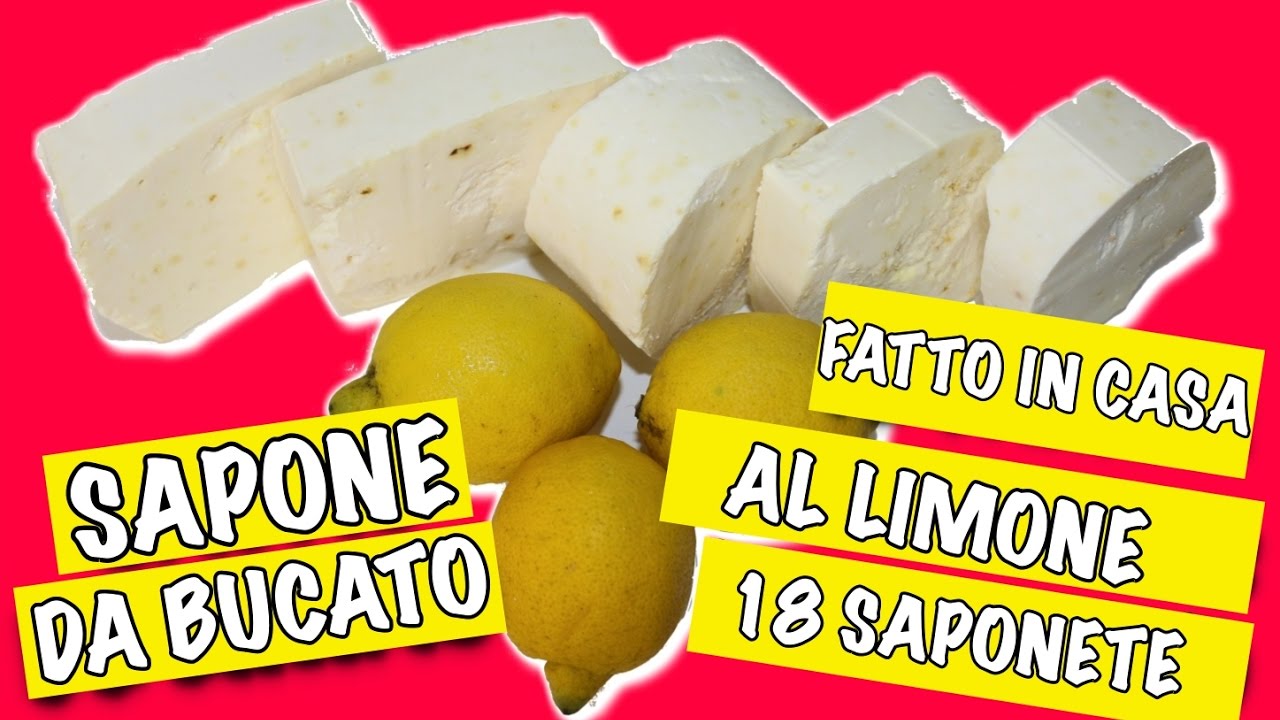 SAPONE DA BUCATO FATTO IN CASA AL LIMONE