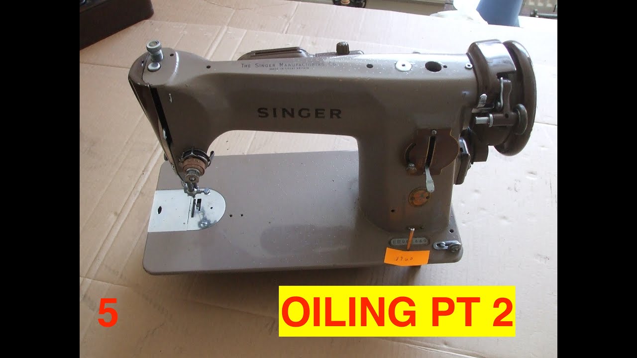 Singer 201. How to look after and maintain and use the Singer 201 correctly. 4. Oiling Pt 2