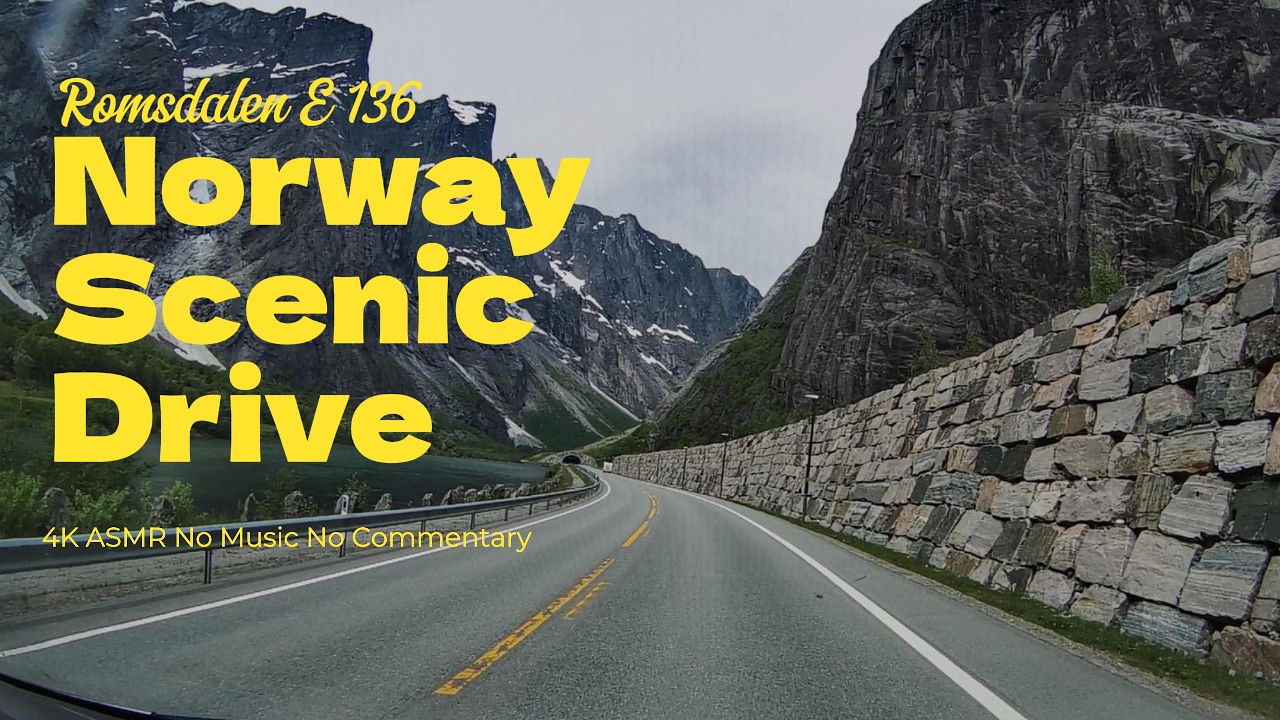 4K ASMR Silent Drive Norway – No Commentary | Pure Relaxation | No Music | ASMR Road Ambience