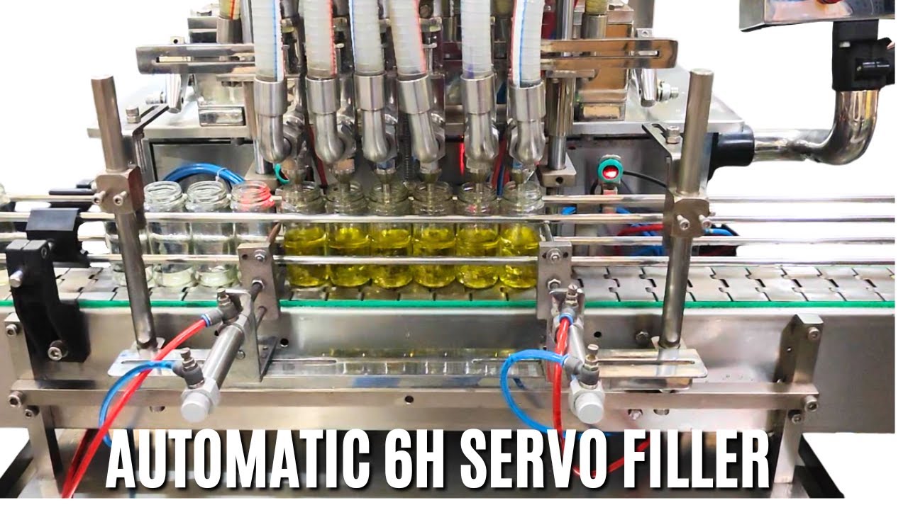 automatic servo piston filler - filling liquid paste