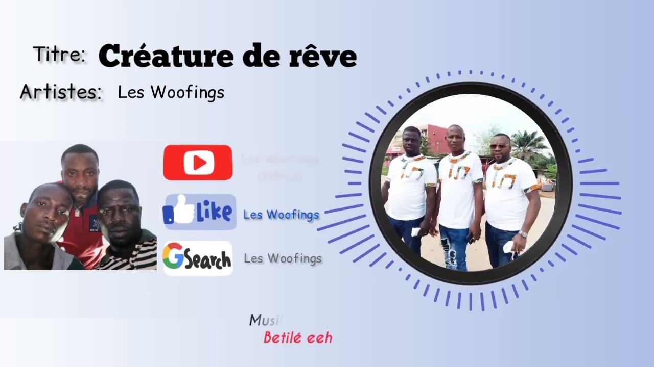 Les Woofings - Créature de rêve MP3 avec les paroles