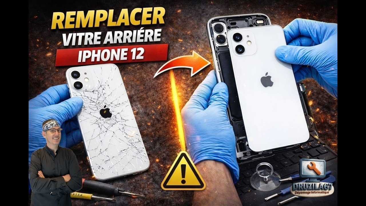 Remplacement d’une vitre arrière iPhone 12
