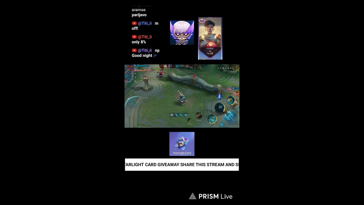 LIVE NOW 🔥 GUSION GAMEPLAY#mlbblive