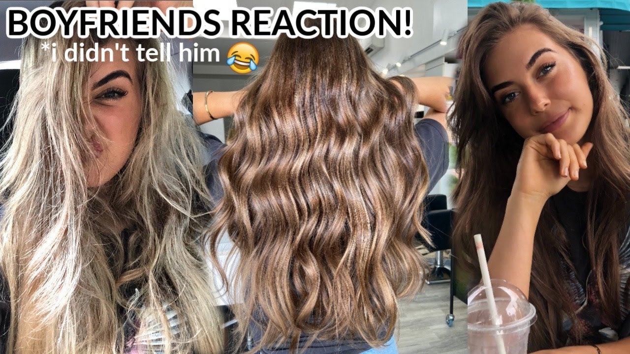 HAIR TRANSFORMATION | The Process of Going Blonde to Brunette