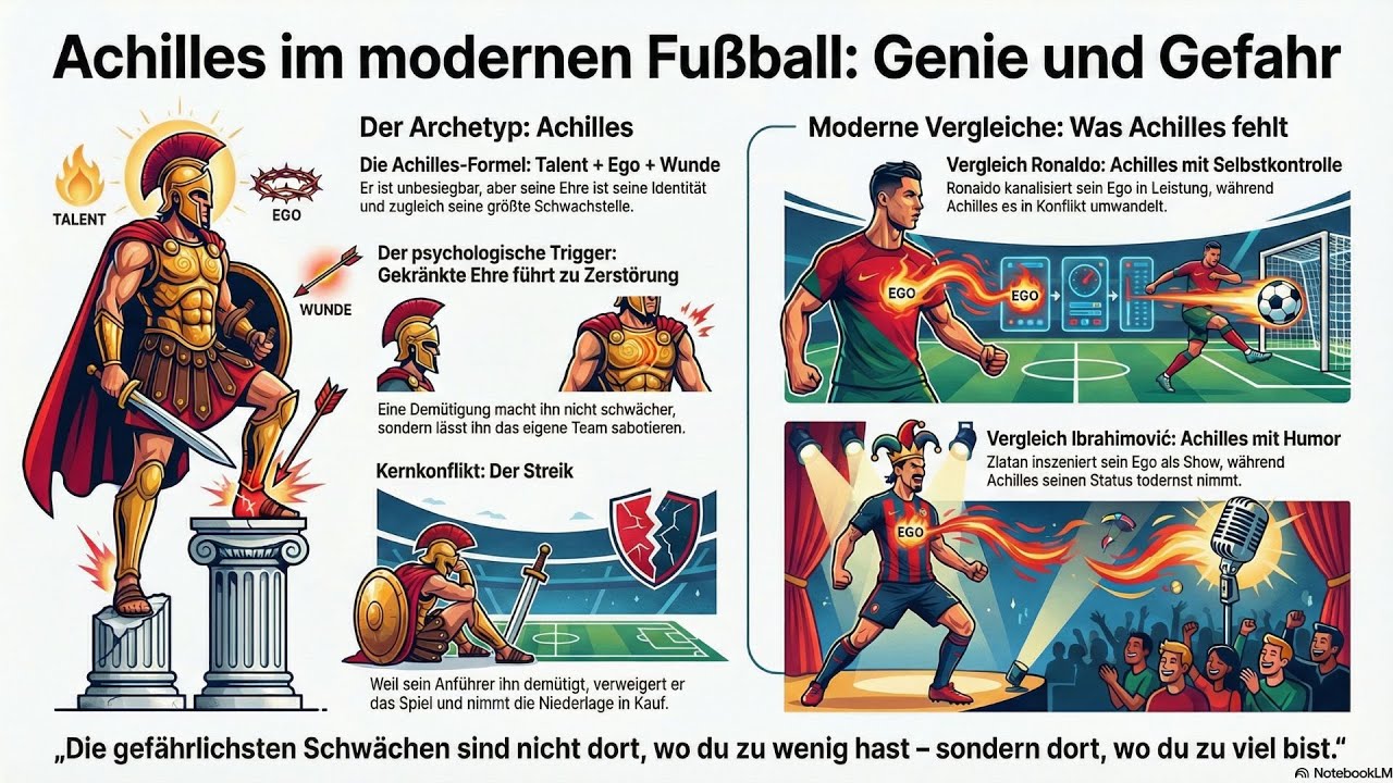 Achilles als moderner Fußballstar – Genie, Ego, Risiko