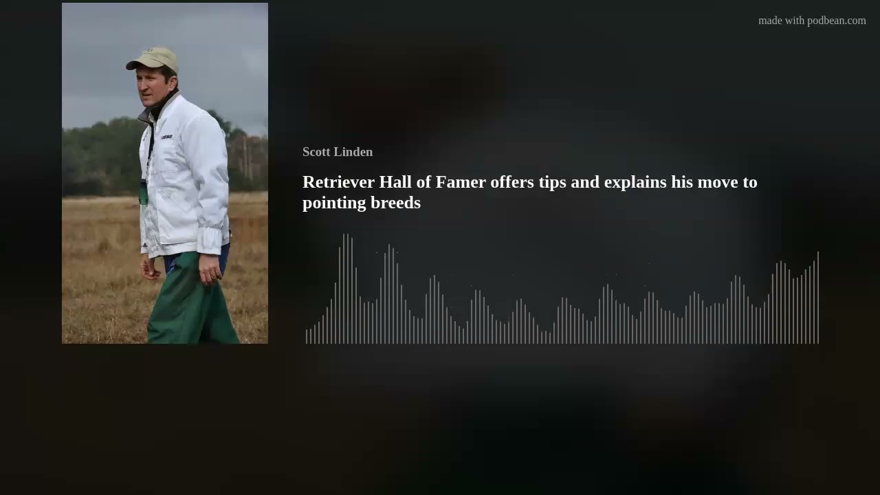 Retriever Hall of Famer offers tips and explains his move to pointing breeds