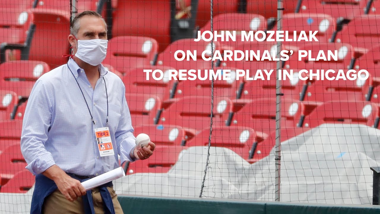 John Mozeliak on Cardinals' plan to return to play in Chicago over weekend