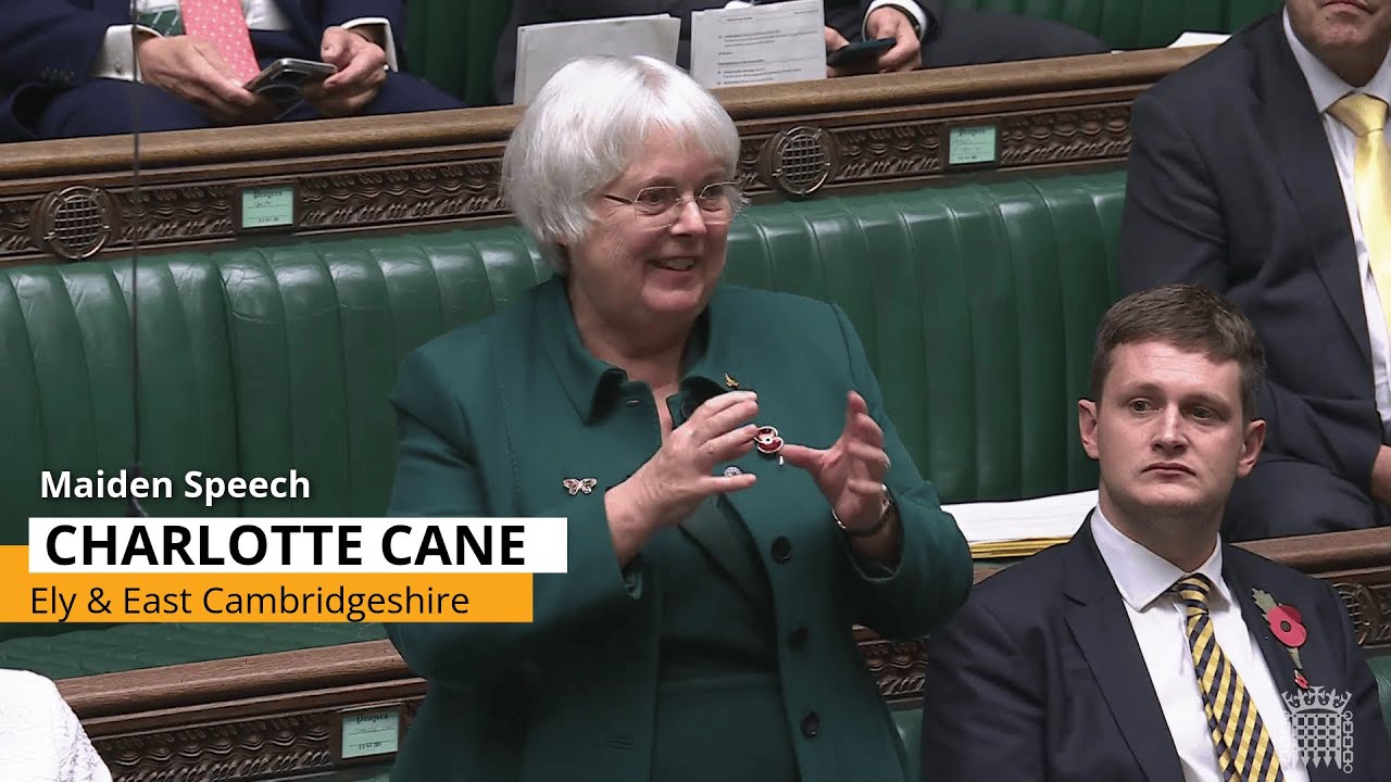 Charlotte Cane Maiden Speech