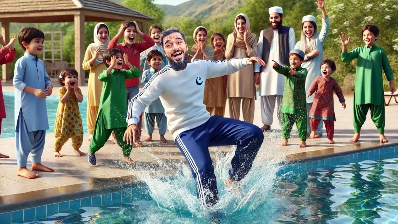 Bachon ne swimming pool mein gira dia 😂 Eid family picnic 😍