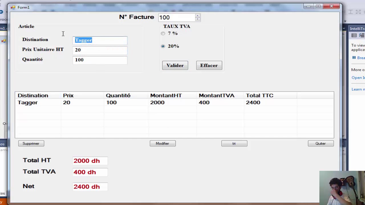 7#programmation evenementielle c# (ListView) Darija