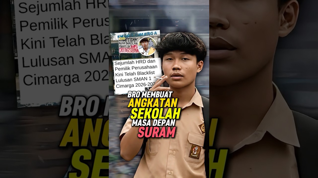 Gara Gara Murid Dongo ini, Satu Sekolah di Blacklist Banyak Perusahaan #shorts