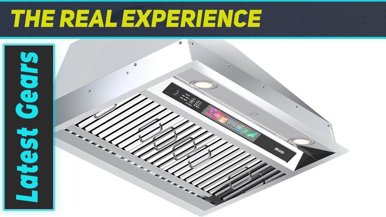 36 Inch BRANO Insert Range Hood: Best High-Tech Kitchen Upgrade!