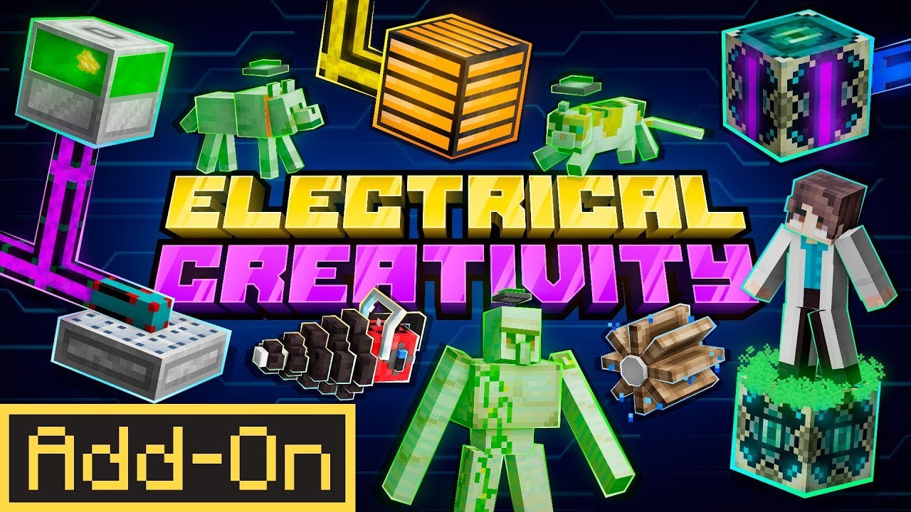 Minecraft Electrical Creativity Addon Adds Power Systems, Tools and DNA Mobs