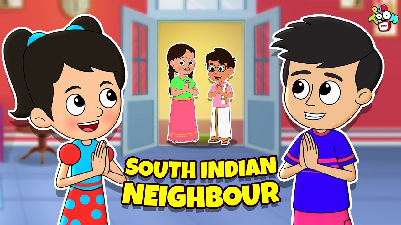 गट्टू का South Indian पड़ोसी | New Friend in Society | Cartoon | Moral Story | PunToon Kids Hindi