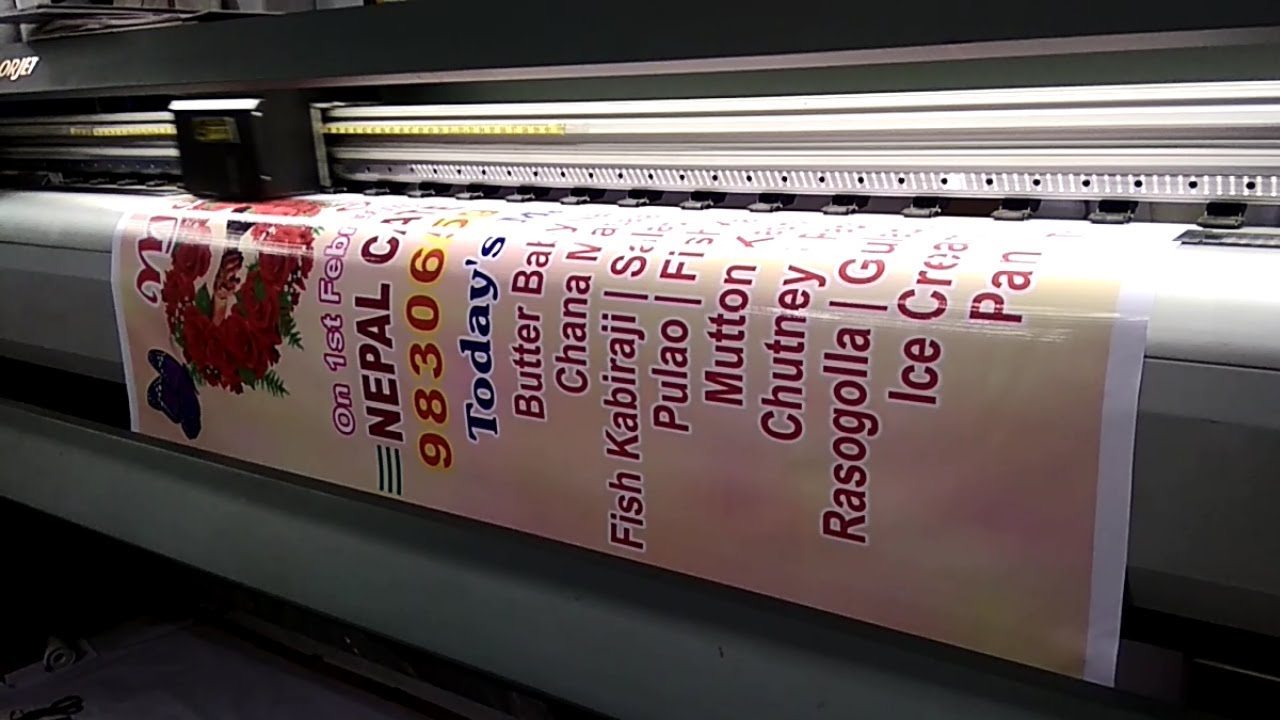 Flex banner printing process | How is a flex banner printed