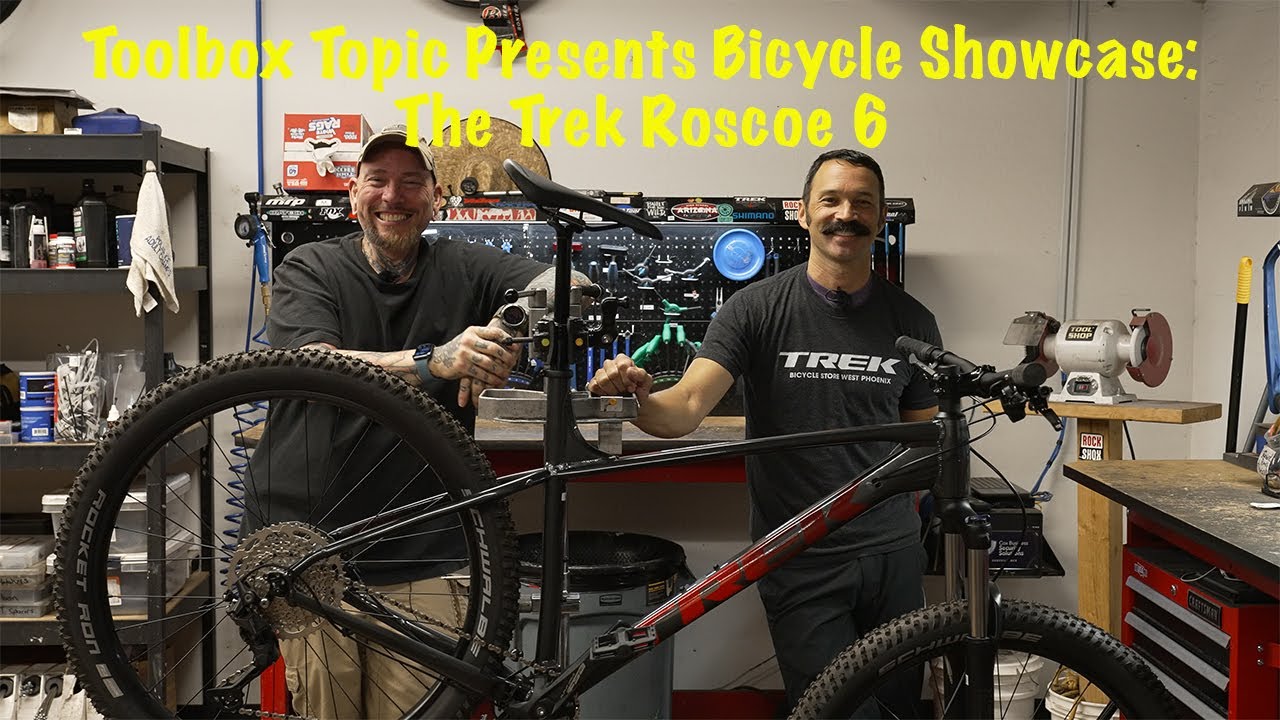 The Trek Roscoe 6, the ultimate gateway MTB with plus size tires and a playful geometry.