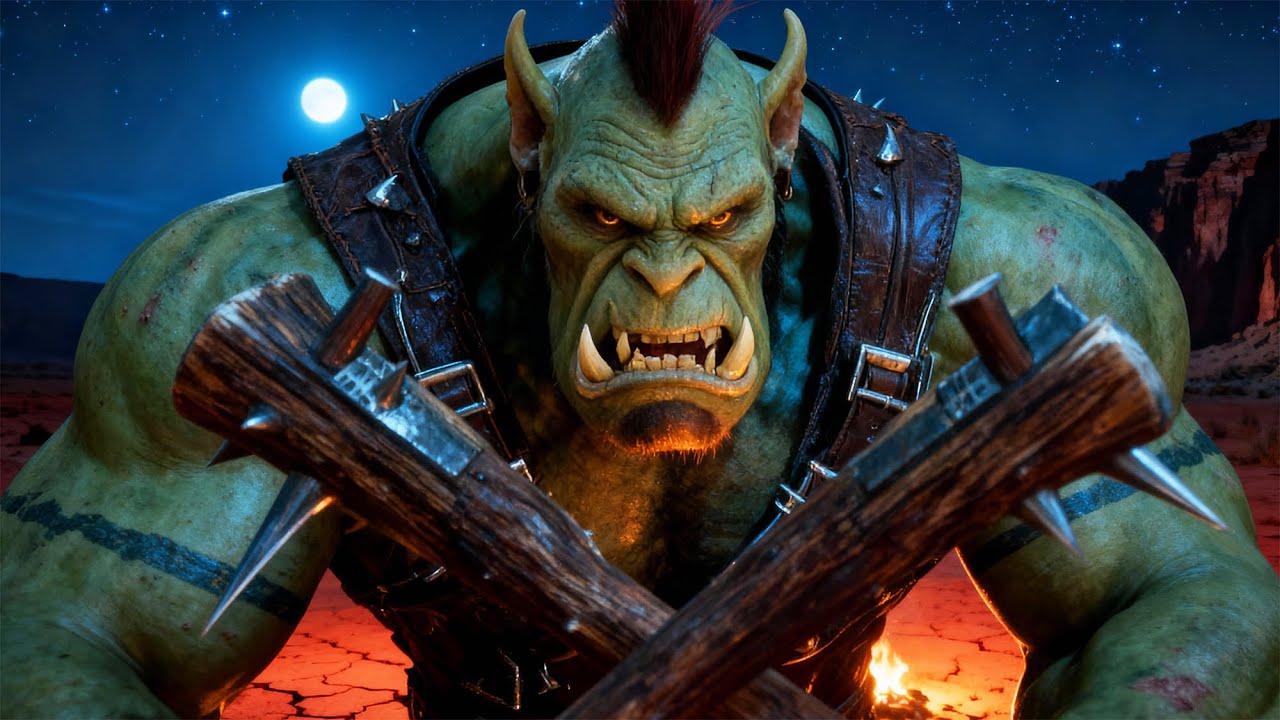 Durotar at Midnight Remastered - World of Warcraft AI Cinematic