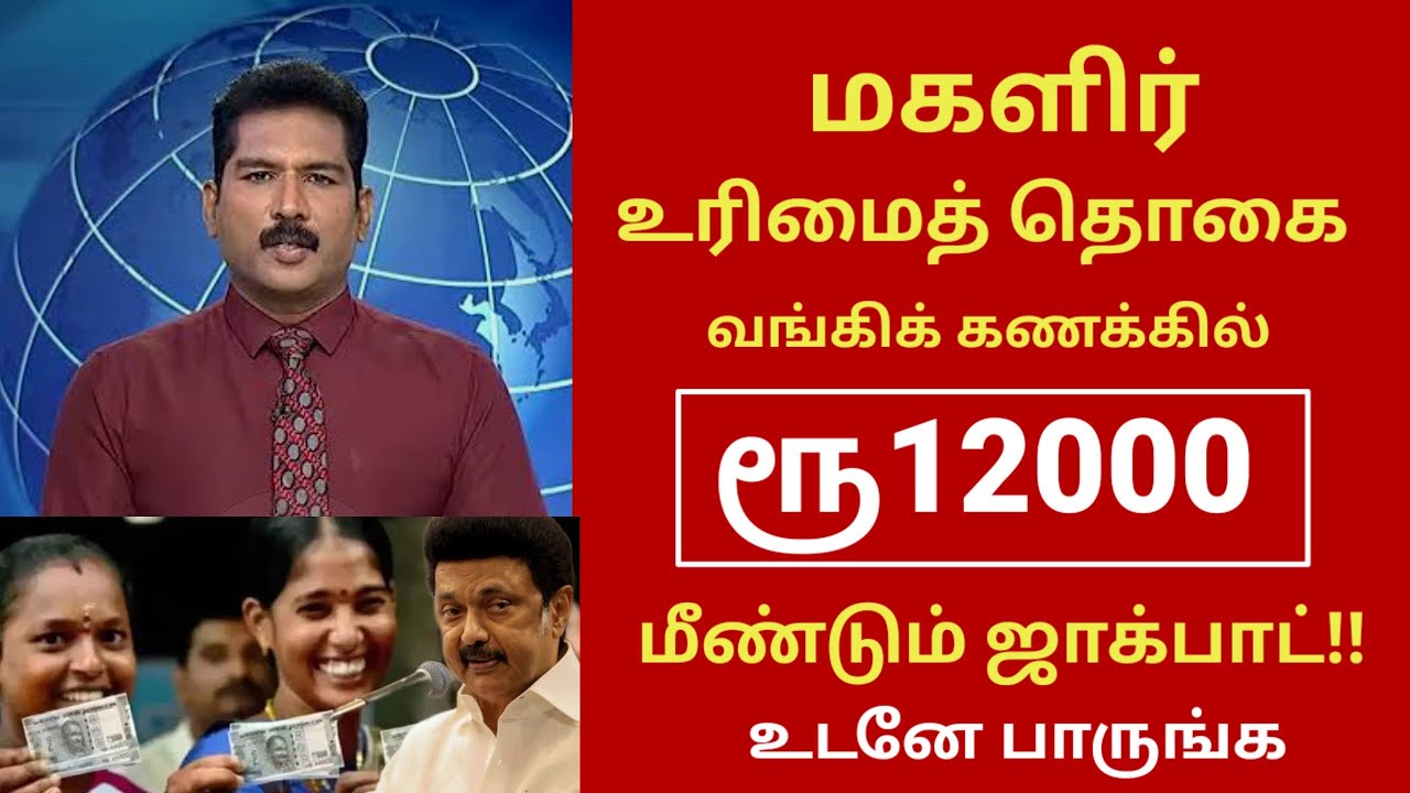 ரேஷன் அட்டை உள்ளவர்களுக்கு ரூ12000 | Magalir urimai thogai in tamil 2026! | free amount #rationcard