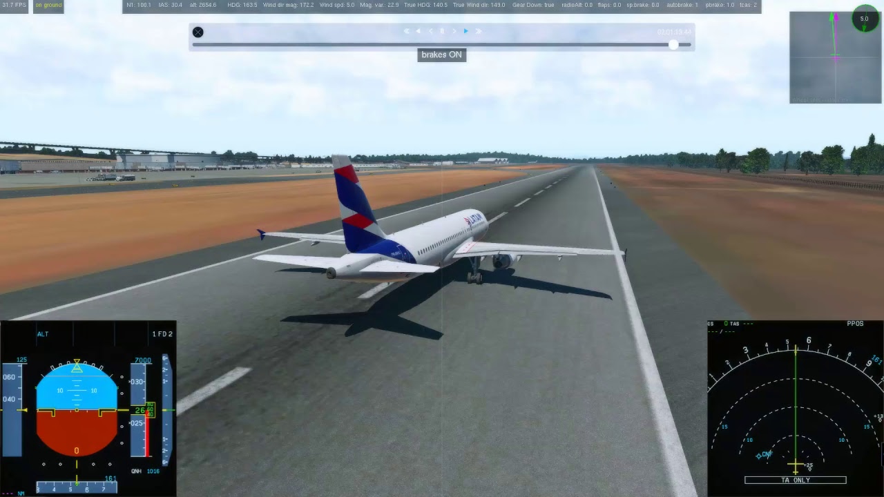 SBSV-SBCF / xplane 11 / A320