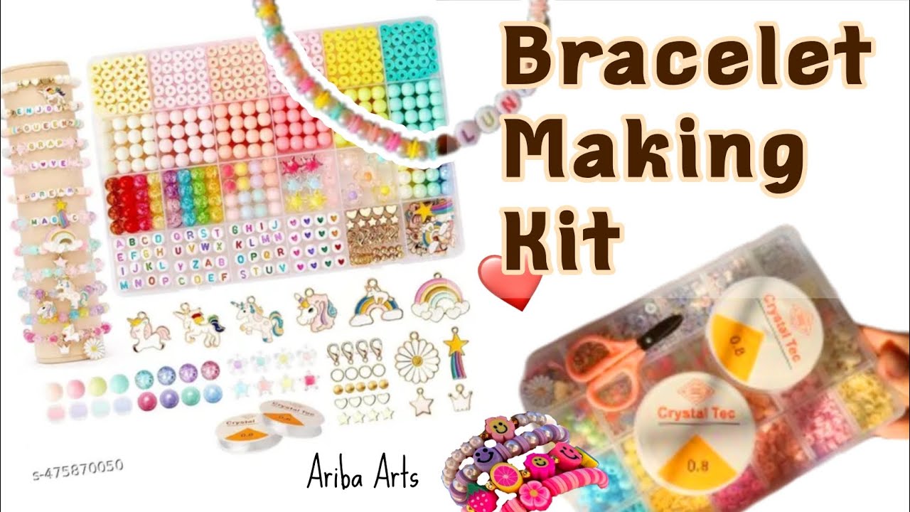 Bracelet Making Kit Review | Making Beaded Necklace for my cat ✨ 